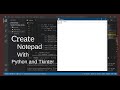 Create a  Notepad with Tkinter and Python