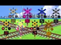 【踏切アニメ】多様性のふみきりカンカン♪＼個性／diversity imaginary railroad crossings and trains