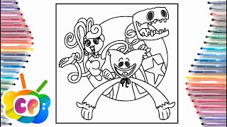 Poppy Playtime project coloring page/Huggy Wuggy Coloring pages/Elektronomia - Summersong [NCS]