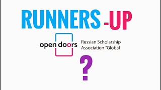 Does the Runners Up get the Open Doors Scholarship? |2025|