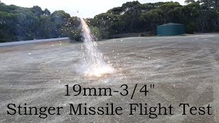 Making a Stinger Missile - 19mm Stinger Missile Firework Test Flight Making Fireworks @Pyrolife-net