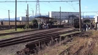 岳南鉄道ＥＤ４０２号比奈駅構内走行シーン