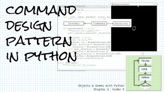 The command design pattern in Python (with undo!); Objects & Games w/ Python Ch 6 Video 3