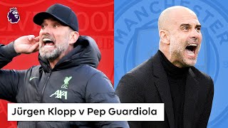 Jürgen Klopp vs Pep Guardiola | Liverpool vs Man City | 10 BEST Premier League M