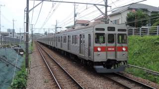 【東急８５００系】　田園都市線８６３２Ｆ　急行押上行　０２Ｋ　つくし野駅通過