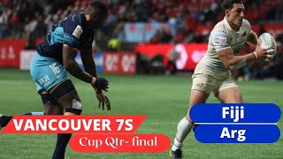 Fiji vs Arg Cup Qtr final ( HSBC Vancouver 7s 2023 )