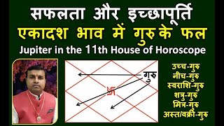 Jupiter in 11th House | गुरू एकादश भाव में | Jupiter in Eleventh House in Vedic astrology