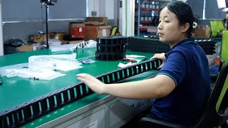 Fast and skillful workers, Yiheda drag chain production process.
