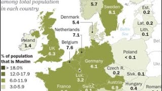 رشد اسلام در جهان و اروپا, و تا سال ٢١٠٠ چند میلیون مسلمان در اروپا خواهد بود.