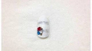 Easy Memorial Day Nail Design