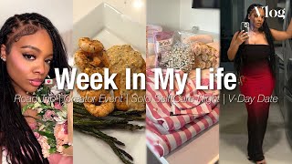 Vlog: Week In My Life 🎀| Solo Valentine’s Self Care Night ,Road Trip ,HOT Date night!? GRWM + MORE 🤍