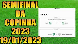 SEMIFINAL DA COPINHA 2023 - SEMIFINAIS DA COPA SÃO PAULO DE FUTEBOL JÚNIOR 2023 - SEMI-FINAL COPA SP