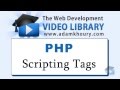PHP Tutorial - PHP Script Tags For Beginners