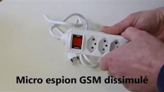 Multiprise Suisse avec micro espion GSM