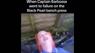 Captain Barbossa Lifting Weights Pirates Piratesofthecaribbean