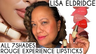 New Lisa Eldridge Rouge Experience Lipsticks All 7 Shades - Try on and Comparisons