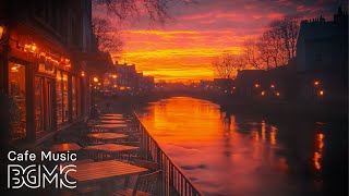 Sunset River Cafe - Relaxing Jazz Piano Music with Riverside Ambience ☕