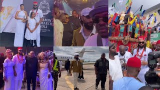 Arrival Of Phyno, Chief Priest, Peter Obi, & Flavour Kids At Father's Funeral Ha