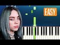 Billie Eilish - listen before i go (100% EASY PIANO TUTORIAL)