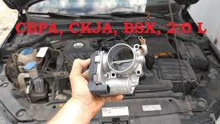 Чистка и адаптация дроссельной заслонки Volkswagen Jetta 6 (CBPA,BSX,CKJA, 2.0)