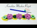 Tutorial Konektor Masker Rajut Motif 