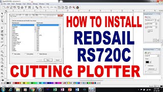 How to Install Redsail RS720C Cutting Plotter in flexisign pro 8.1 Software