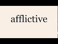 afflictive