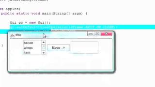 Java Programming Tutorial 73 Moving List Items Program