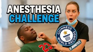 Funny Anesthesia World Record Challenge Moments 😂
