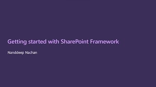 Getting started with SharePoint Framework