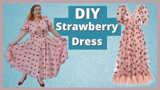 I Made The Strawberry Dress! // My Vintage Inspired Plus Size #Princesscore Dream Dress