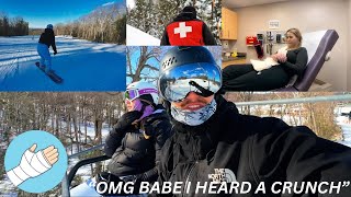 POV: Girlfriend Breaks Wrist Snowboarding