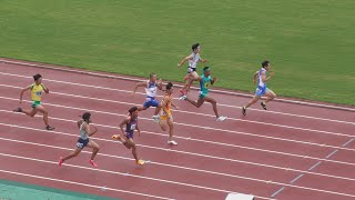 男子100m予選3組 2023千葉県高校新人