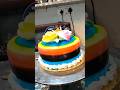 Colour full cake design #cake #youtubeshorts #shorts