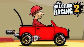Hill Climb Racing - FIRE TRUCK in Beach Big Fire on POLICE CAR - GamePlay #12