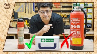 FEHLER !!! Niemals Pulverfeuerlöscher nutzen