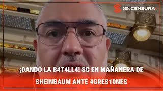 ¡DANDO LA B4T4LL4! #SinCensura en la #Mañanera de #Sheinbaum ante 4grεs10nεs