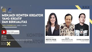 [Webinar] Menjadi Konten Kreator yang Kreatif dan Berkualitas