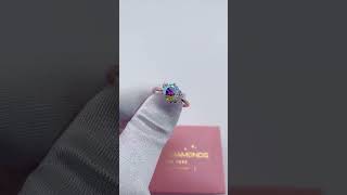 2ct Round Cut Rainbow Diamond Engagement Ring From Black Diamonds- New York