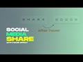 Social Media Share Button With Hover Effect Using Html Css Only