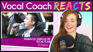 Vocal Coach reacts to Mariachi Vargas de Tecalitlán - El Pastor (Live)