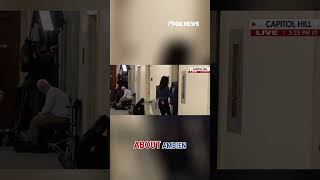 Former Biden staffer DUCKS into bathroom to avoid questions #shorts #foxnews #biden #usa #trial