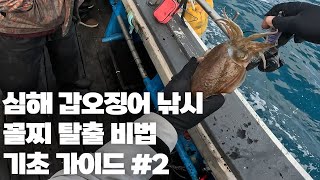 심해 갑오징어 낚시 초보자를 위한 가이드 2편!!