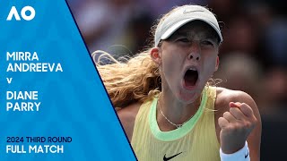 Mirra Andreeva v Diane Parry  Match | Australian Open 2024 Third Round