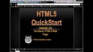 HTML5 QuickStart - Tutorial-02 The Basic HTML5 Web Page