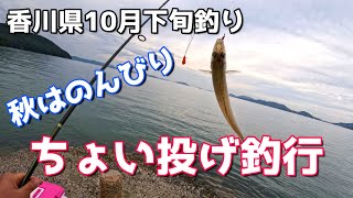 10月下旬　秋はのんびり　ちょい投げキス釣り