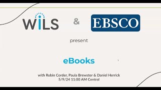 WiLS and EBSCO present: eBooks