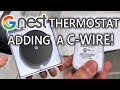 NEST Thermostat  - Installing a C-Wire for a Google Nest. It's NOT impossible. Wifi Heating!