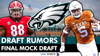 JUST IN: Eagles TRADING UP In NFL Draft? Eagles Rumors On Bijan Robinson + Final Eagles Mock Draft