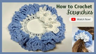 DIY Crochet Scrunchies | Easy Crochet scrunchies Tutorial | Crochet Tutorial